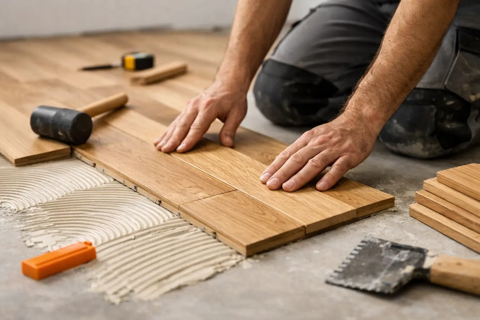 Cómo colocar parquet de madera natural