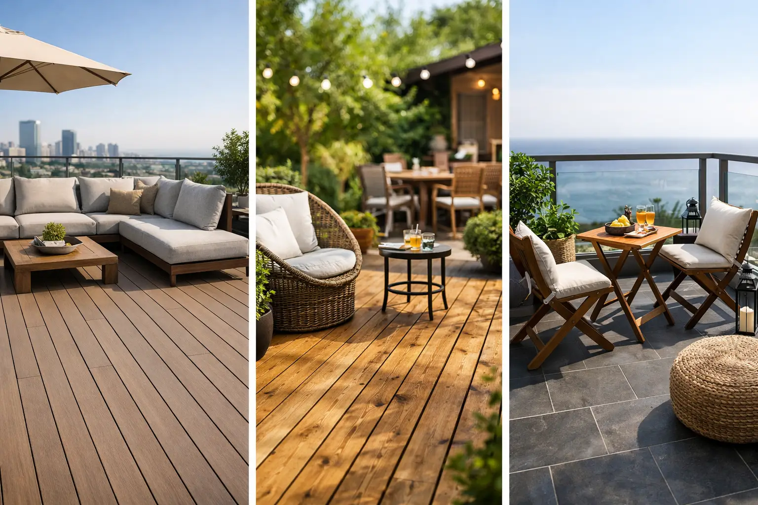 Mejores tarimas para terraza según tu espacio