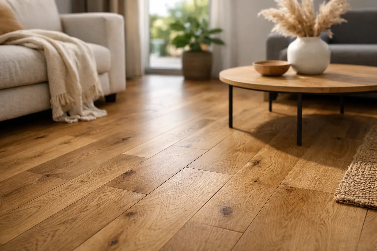 Parquet de madera de roble natural para tu hogar